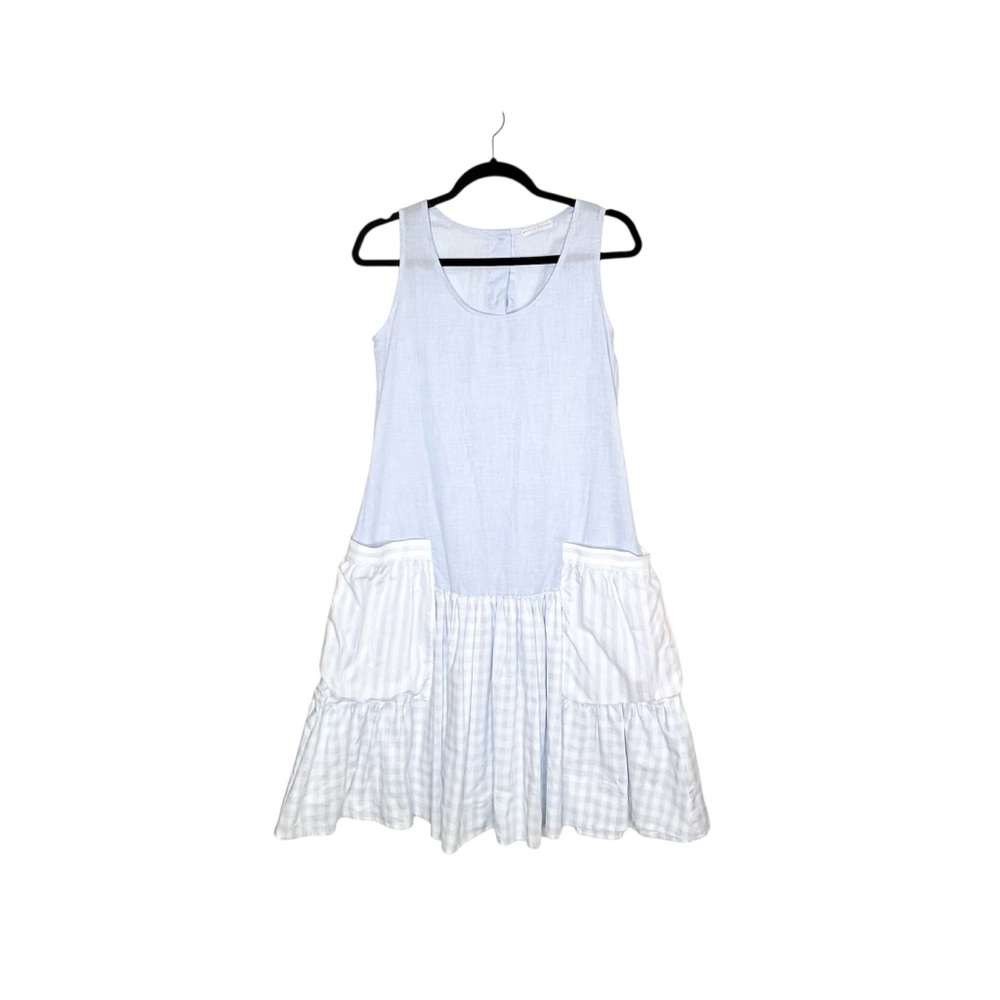 NEW Huberj Gasser Drop Waist A-line Dress Blue Size 40 (Small)